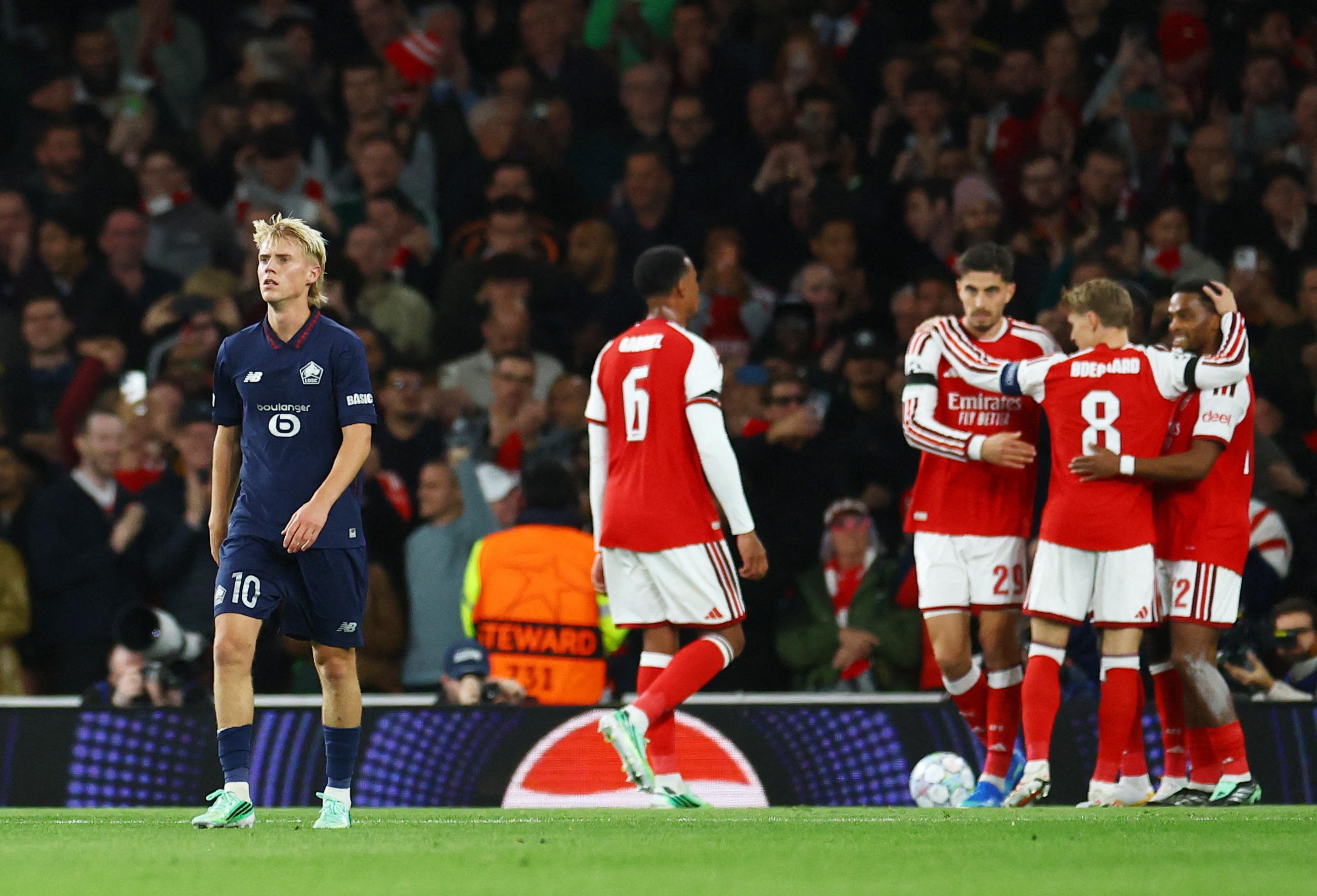 Ligue des champions : Arsenal bien trop fort pour un Losc en plein naufrage à Londres