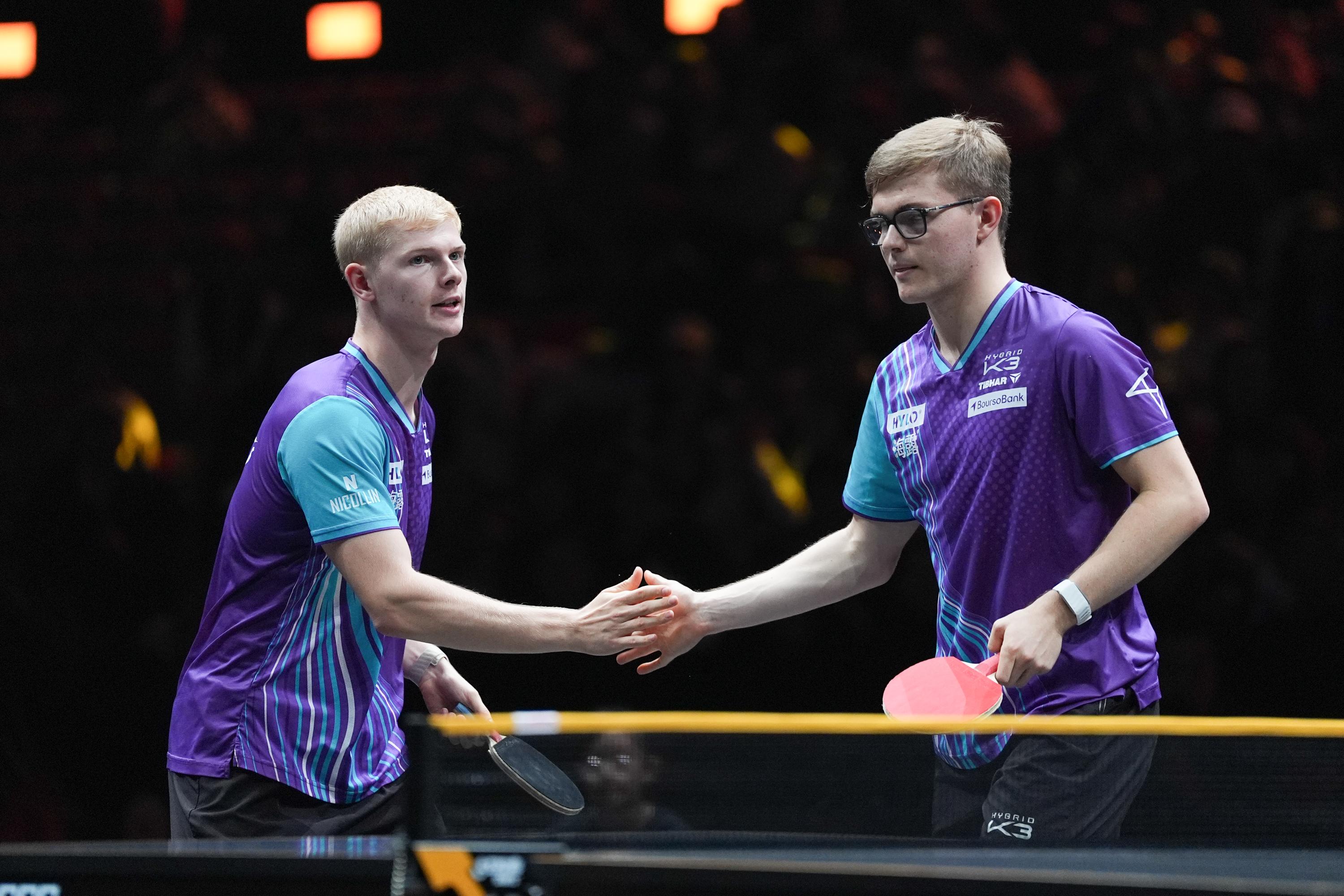 Tennis de table : les frères Lebrun qualifiés pour les 8es de finale du double des championnats d’Europe